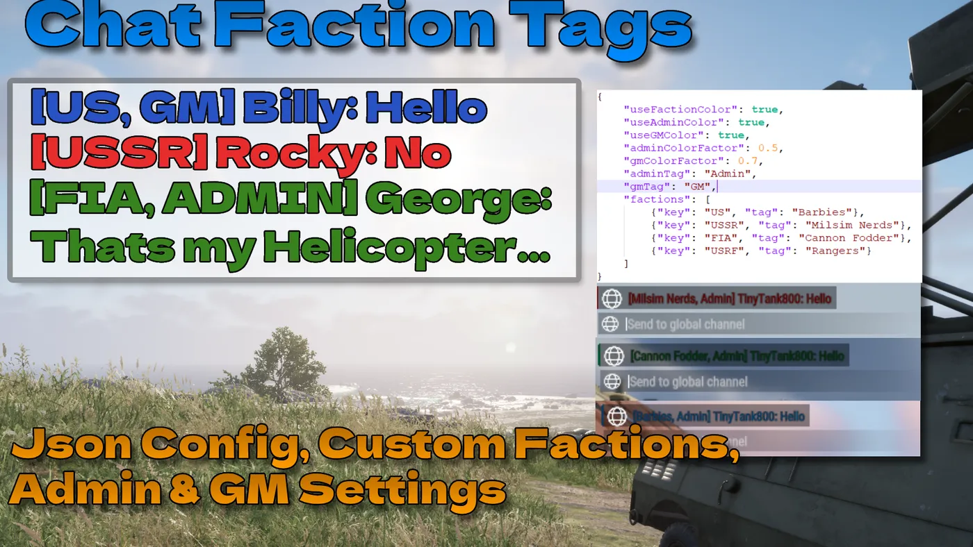 Chat Faction Tags — workshop preview