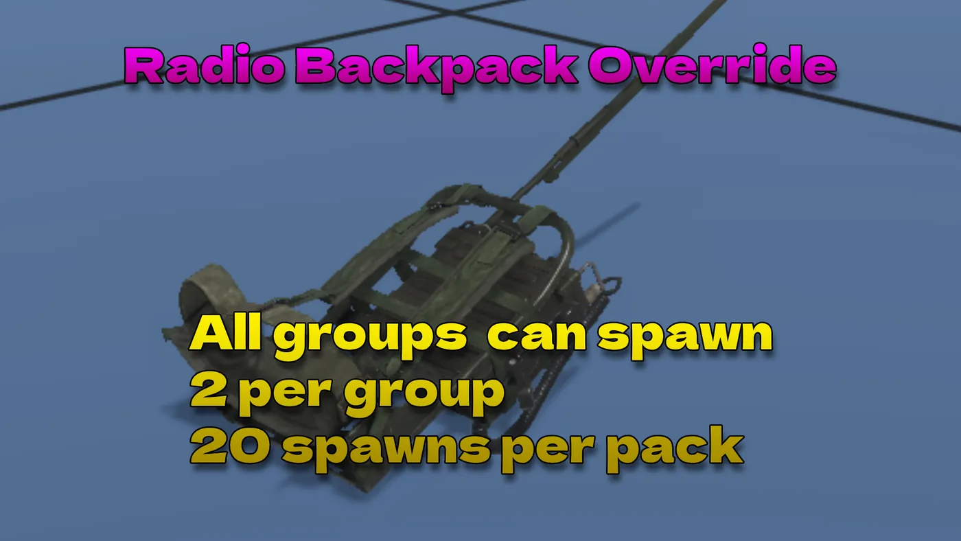 Radio Backpack Override — workshop preview