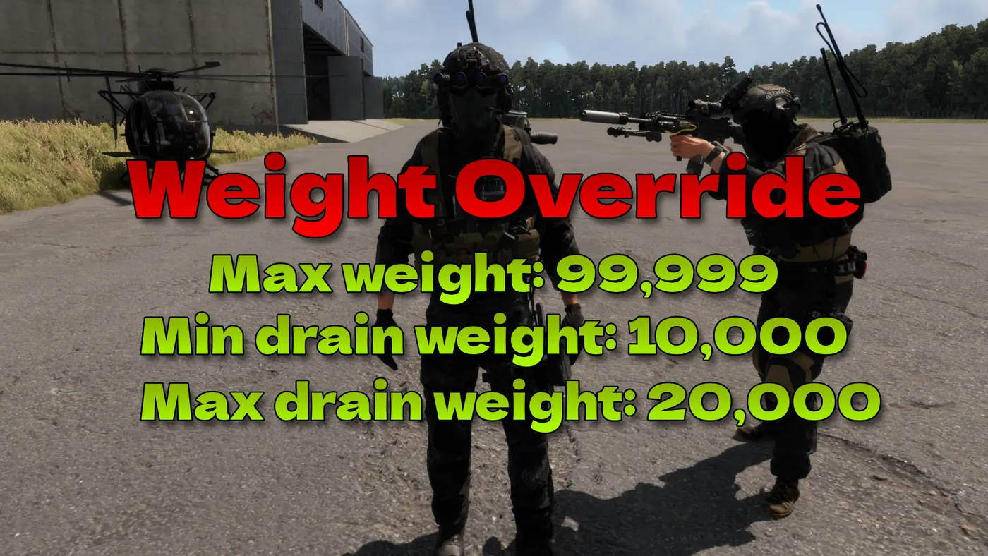 Weight Override — workshop preview